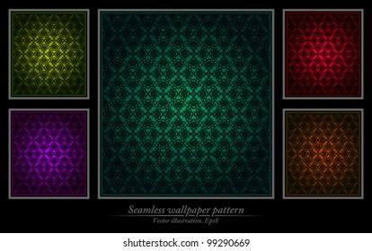 Seamless wallpaper pattern, ornament