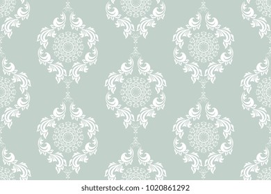 Seamless wallpaper pattern. Seamless ornament on background. Floral ornament on background.  Wallpaper pattern