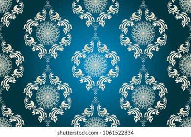 Seamless wallpaper pattern. Seamless ornament on background. Floral ornament on background.  Seamless pattern for your design. Textile pattern. Wallpaper pattern