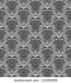 Seamless wallpaper pattern, ornament, vector