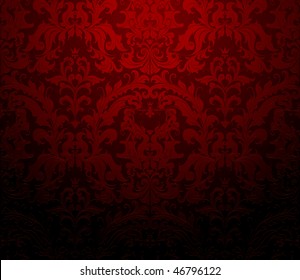 Seamless Wallpaper Pattern, Red