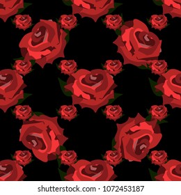 seamless wallpaper pattern red roses illusion on a black background
wedding decorations