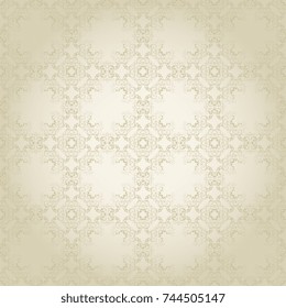 Seamless wallpaper pattern. Trendy seamless ornament on background. Decorative ornament on background. Template for design and interior