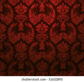Seamless wallpaper pattern, vector