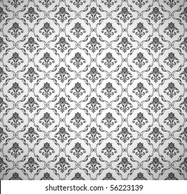 Seamless Wallpaper Pattern, Vector