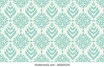 Seamless wallpaper pattern, vector floral background