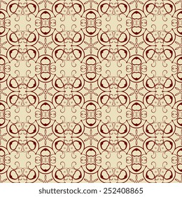 Seamless wallpaper pattern. Vector illustration. Decorative pattern