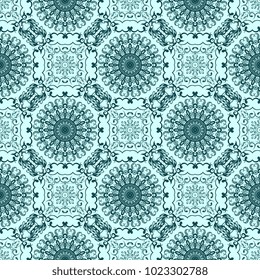 Seamless wallpaper pattern in vintage style. Seamless floral ornament on background. Seamless pattern for your design. Wallpaper pattern