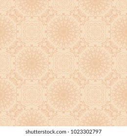 Seamless wallpaper pattern in vintage style. Seamless floral ornament on background. Seamless pattern for your design. Wallpaper pattern