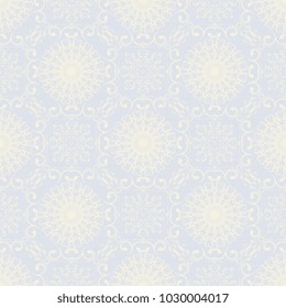 Seamless wallpaper pattern in vintage style. Seamless floral ornament on background. Seamless pattern for your design. Wallpaper pattern