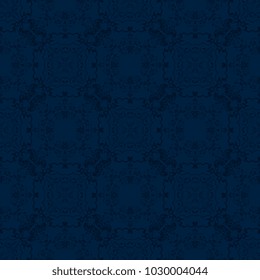 Seamless wallpaper pattern in vintage style. Seamless floral ornament on background. Seamless pattern for your design. Wallpaper pattern
