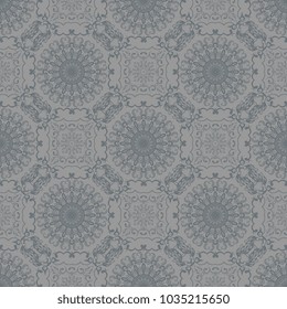 Seamless wallpaper pattern in vintage style. Seamless floral ornament on background. Seamless pattern for your design. Wallpaper pattern