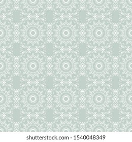 Seamless wallpaper pattern in vintage style. Floral ornament on background.  Seamless pattern for your design. Textile pattern. Wallpaper pattern