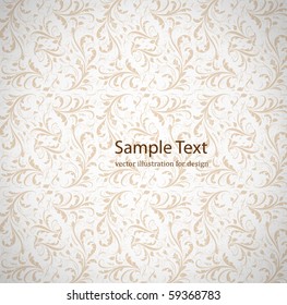 Seamless wallpaper pattern, white