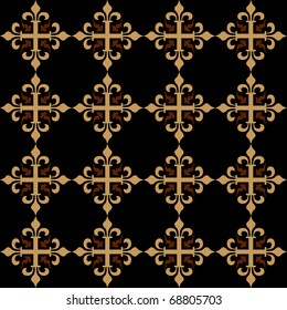 Seamless wallpaper pattern without a seam from beautiful bent lines