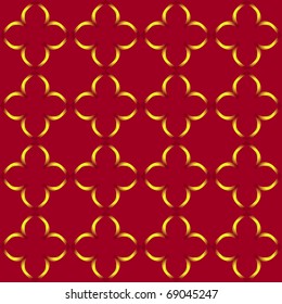 Seamless wallpaper pattern without a seam from beautiful bent lines