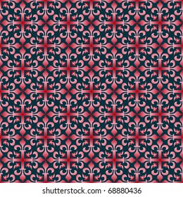 Seamless wallpaper patternr without a seam from beautiful bent lines