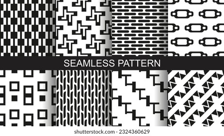 Seamless wallpaper patterns for design. Vector illustration.