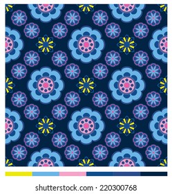 Seamless wallpaper patterns - floral series