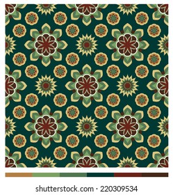 Seamless wallpaper patterns - floral series