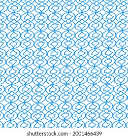 Nahtlose Tapete, zufällig blaues Design mit weißem Hintergrund, Vektorgrafik abstrakt für Inneneinrichtung
