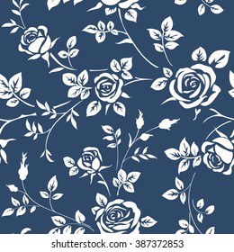 Seamless wallpaper with roses 