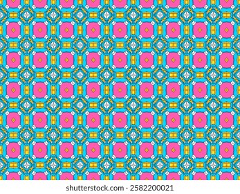 Seamless Wallpaper Shape Perspective Cloth Decoration Background Textile Texture Endless Graphic Interior Visual Template Design Symmetric Art Fabric Geometric Digital Luxury Tile Fashion Pattern.