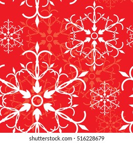 seamless wallpaper snowflakes