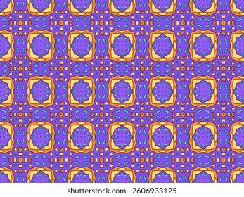 Seamless Wallpaper Textile Fashion Cloth Shape Decoration Symmetric Template Endless Interior Graphic Background Art Luxury Design Visual Geometric Tile Fabric Perspective Digital Texture Pattern.