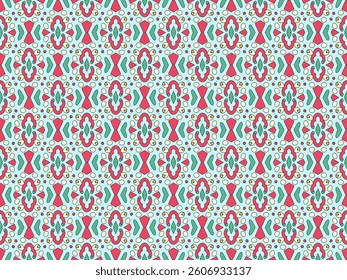 Seamless Wallpaper Textile Fashion Cloth Shape Decoration Symmetric Template Endless Interior Graphic Background Art Luxury Design Visual Geometric Tile Fabric Perspective Digital Texture Pattern.