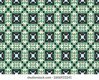 Seamless Wallpaper Textile Fashion Cloth Shape Decoration Symmetric Template Endless Interior Graphic Background Art Luxury Design Visual Geometric Tile Fabric Perspective Digital Texture Pattern.