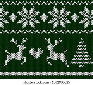 
Seamless wallpaper texture. Pattern knitted sweater with Christmas motifs