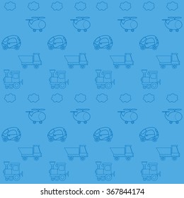 Seamless wallpaper with toy cars