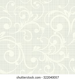 Seamless wallpaper, vector background. Abstract Floral pattern