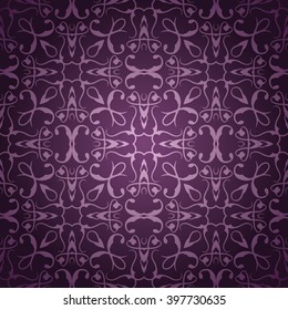 Seamless Wallpaper. Vector Background. Seamless pattern in violet. Luxury design