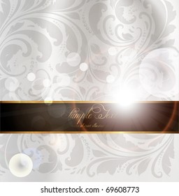 Seamless Wallpaper, Vector Background, Silk, white