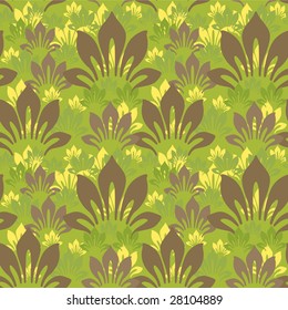 Seamless wallpaper vector illustration floral background.