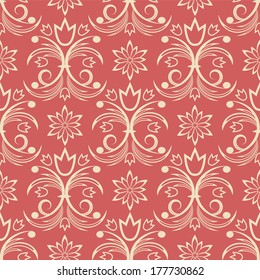 seamless wallpaper. vintage pattern.flower background 