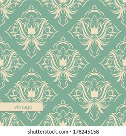 seamless wallpaper. vintage pattern.flower background