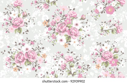 seamless wallpaper vintage rose pattern