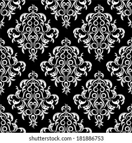 seamless wallpaper.arabesque pattern.floral background 