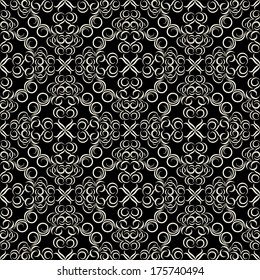 seamless wallpaper.damask pattern.floral background