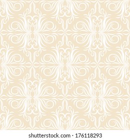 seamless wallpaper.damask pattern.floral background