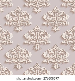 Seamless wallpapers in the style of Baroque . Can be used for backgrounds and page fill web design.
