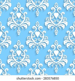 Seamless wallpapers in the style of Baroque. Can be used for backgrounds and page fill web design. Vector illustration