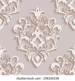 Seamless wallpapers in the style of Baroque . Can be used for backgrounds and page fill web design.