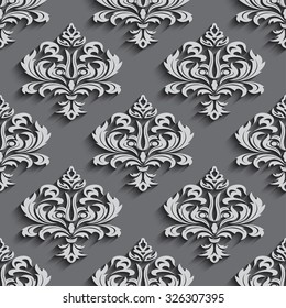 Seamless wallpapers in the style of Baroque . Can be used for backgrounds and page fill web design.
