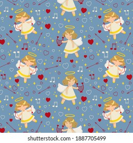 Seamless Wallpapers for Valentine's Day holiday