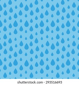 Seamless Water Drop Pattern. Vector Background.