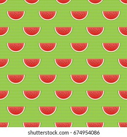 seamless water melon ,vector illustration.